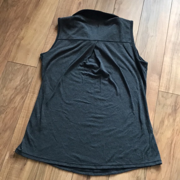 Adidas Dark Grey Sleeveless Polo - Picture 4 of 4